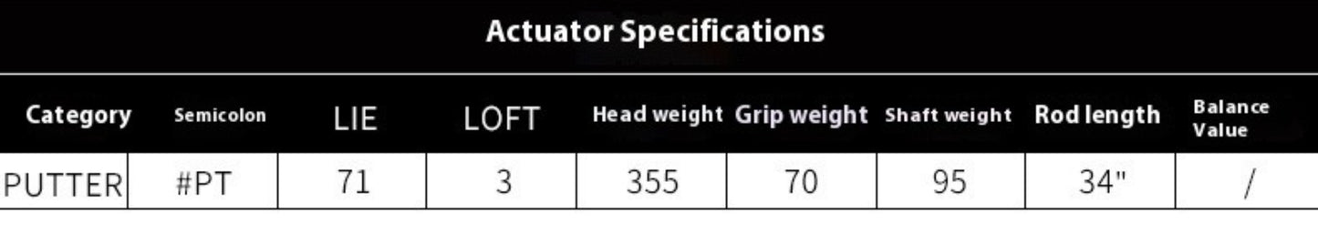 PGM Golf Club Putter Right Handed Mallet Loft 3 Degree for Golfers Men and Women Golf Push Rod Sports Outdoor Indoor Home