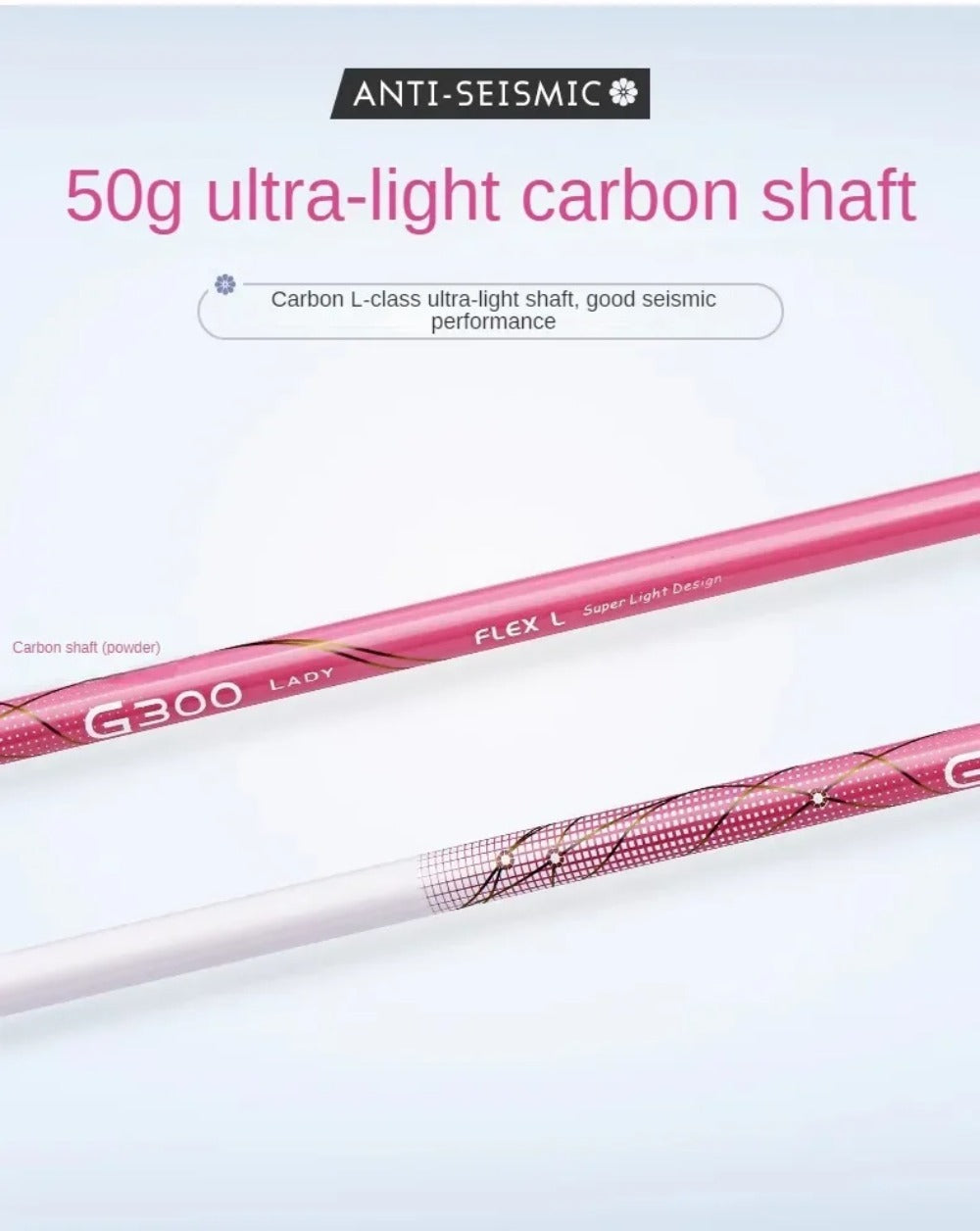 PGM Women Left Hand 1# Wood Golf Club G300 High Rebound Ultralight Titanium Alloy Graphite Rod LH Golf Driver with Headcover
