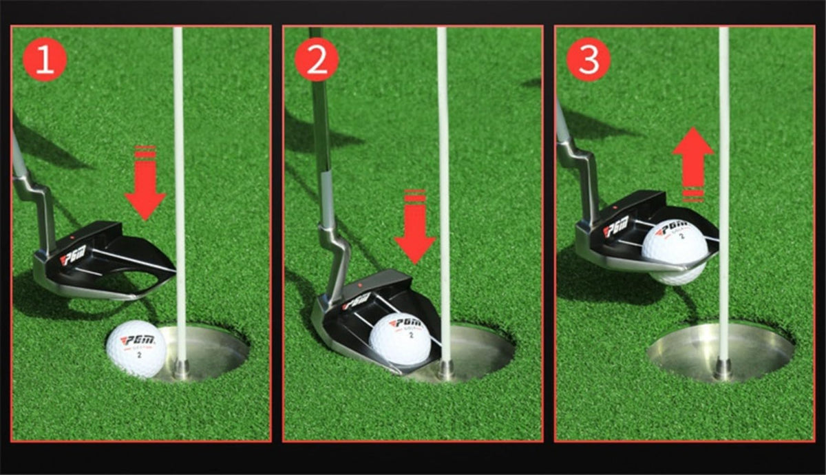 PGM Golf Clubs Right Handed Men's Putters Low Center of Gravity with Ball Picking Function Aiming Line RH Push Rod with Headcover