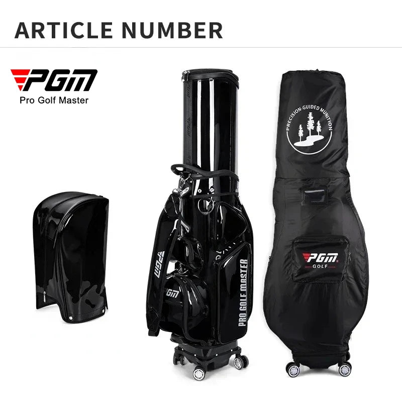 PGM Unisex Golf Travel Bag Colorful Waterproof Four-wheel Flat Air Consignment Bags Golf Aviation Bag Large Capacity