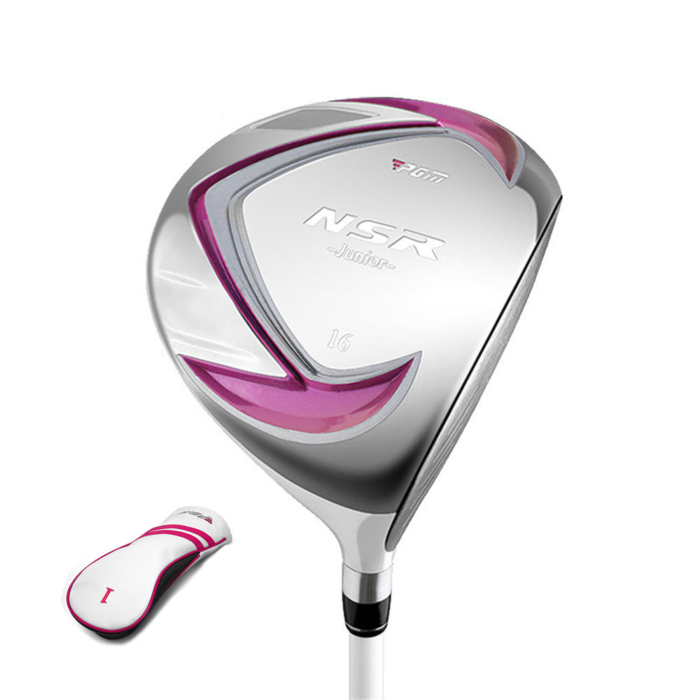 PGM Left or Right Handed Golf Driver #1 Wood/Hybrid Club for Kids Boys Girls Carbon Shaft Golf Club Wood with Golf Head Cover