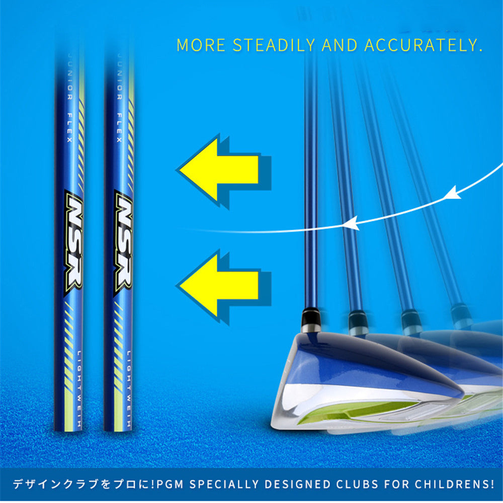 PGM Left or Right Handed Golf Driver #1 Wood/Hybrid Club for Kids Boys Girls Carbon Shaft Golf Club Wood with Golf Head Cover