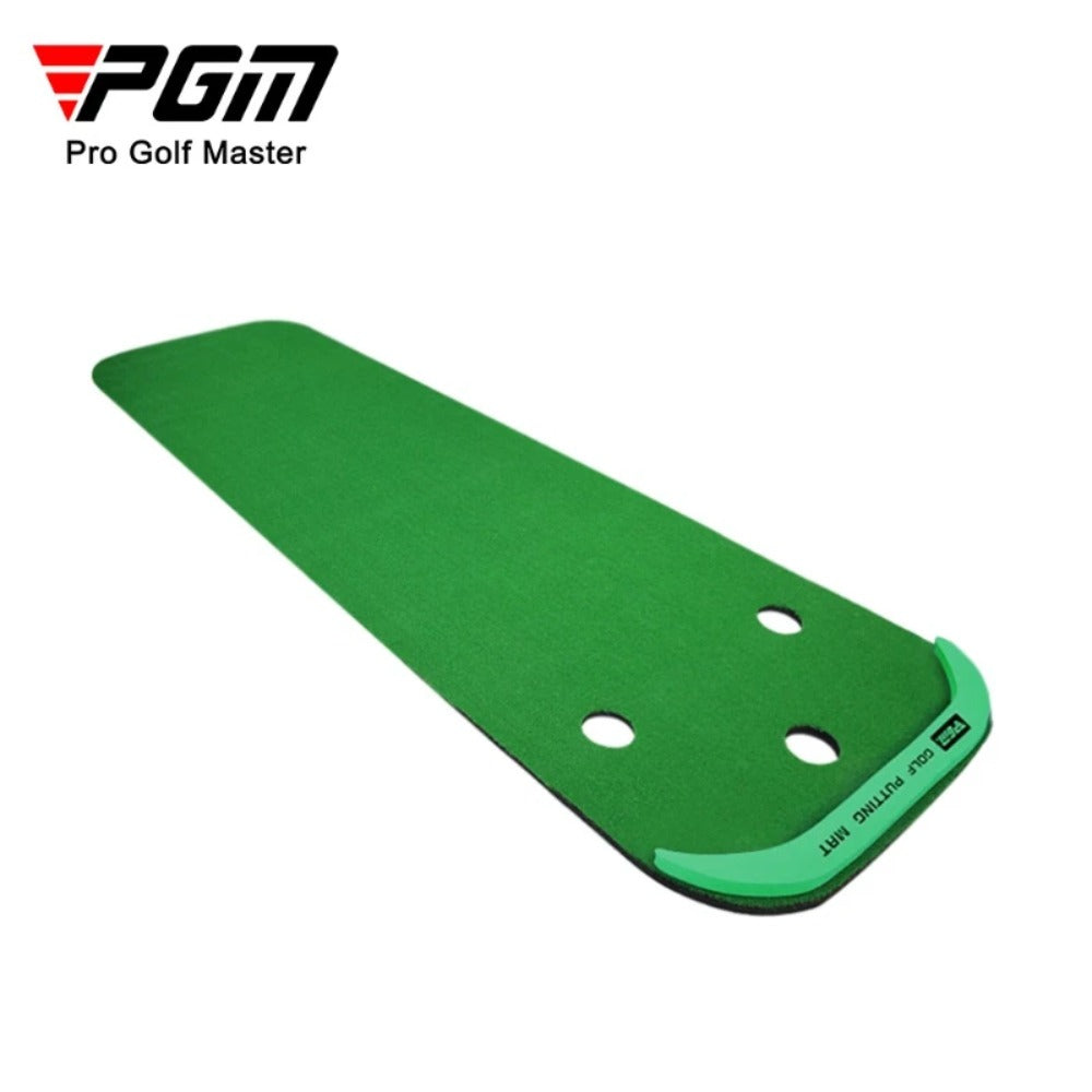 PGM Golf Portable Green Indoor Golf Puttering Trainer Mini Practice Blanket 3x1m