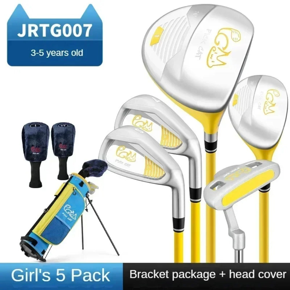 PGM Children's Golf Clubs for Boys and Girls Complete Set of Beginner Sets of Practice Clubs for 3-12 Years Old