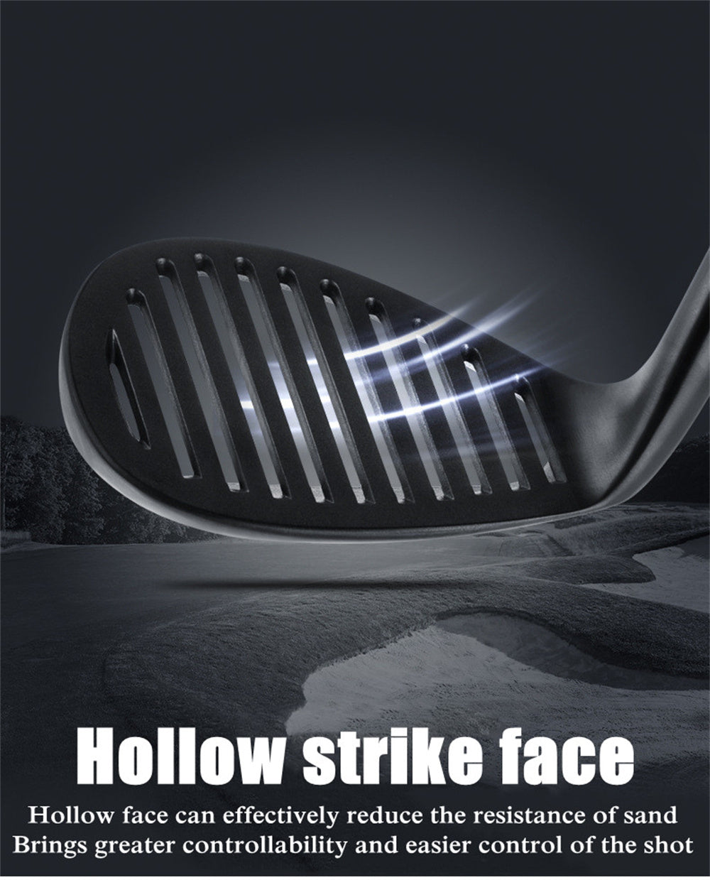 PGM Golf Sand Wedge Clubs Stainless Steel Hollow Face 56°/60° Wedge Sand Rod Low Center of Gravity Golf Training Clubs