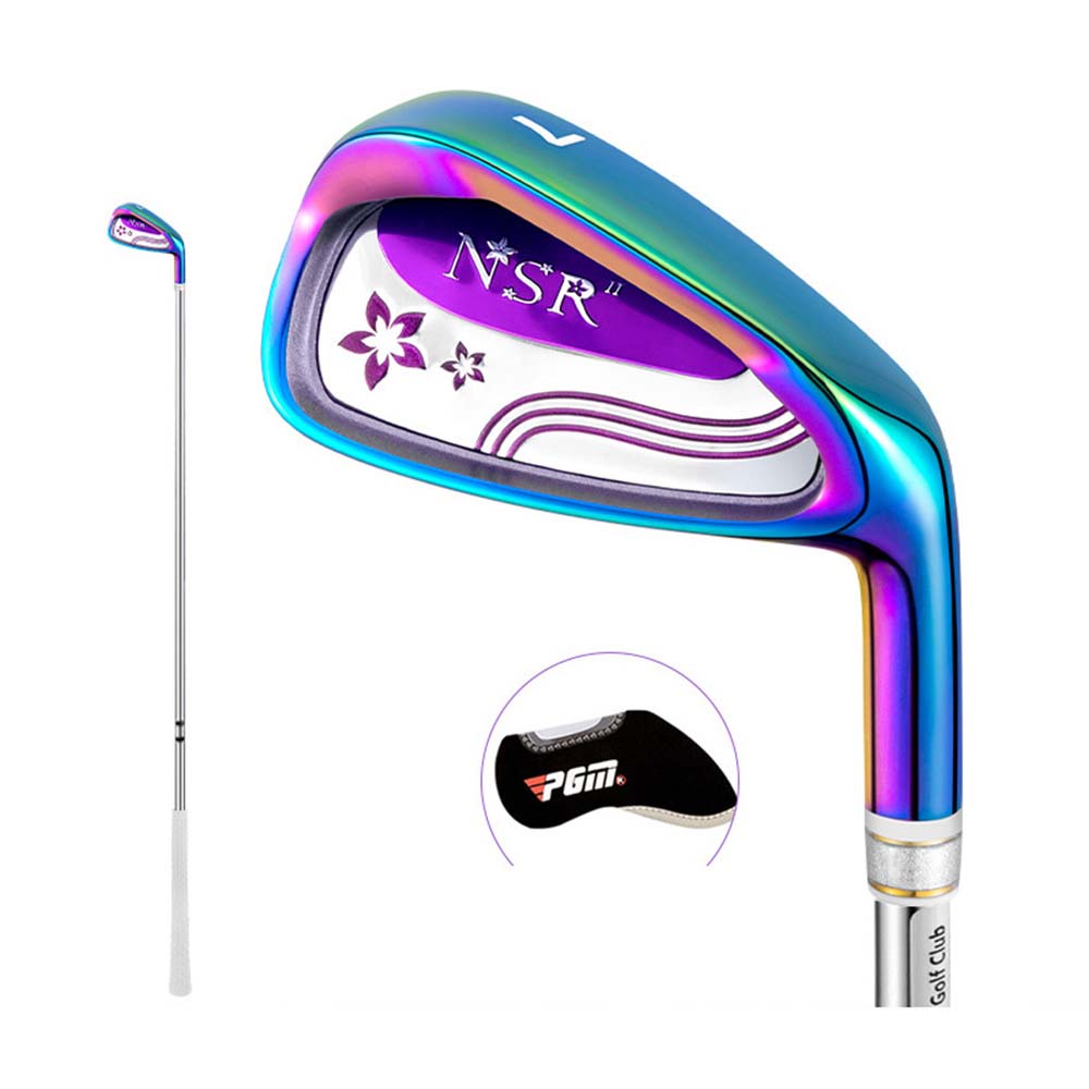 PGM Ladies Right Handed Golf Iron #7 30 Degree Loft Graphite/Steel Shaft Single Club with Headcover for Womens Golf Sports