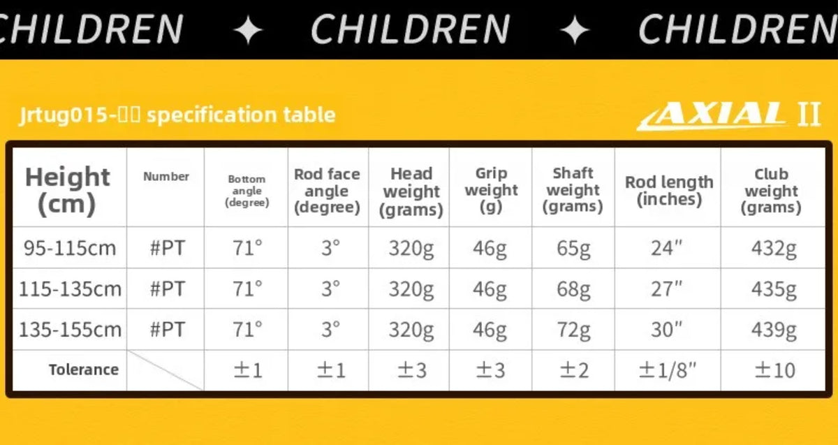 PGM Kids Golf Putters 3 Degree Golf Push Rod for Right Handed Boys Girls Students Golfers Beginner Golf Clubs Practice