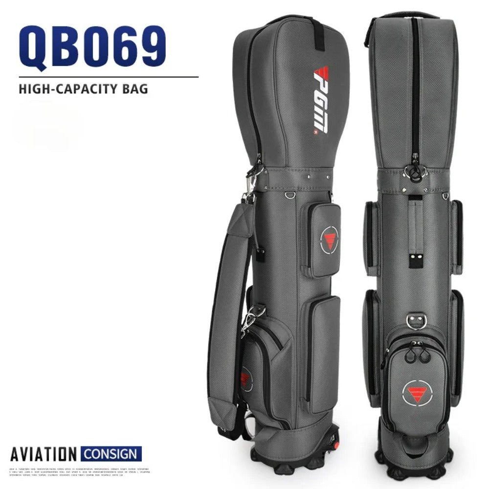 PGM Golf Bag with Wheels Ultra-light Sport Standard Golf Bags Large Capacity Golf Aviation Ball Storage Multifunctional