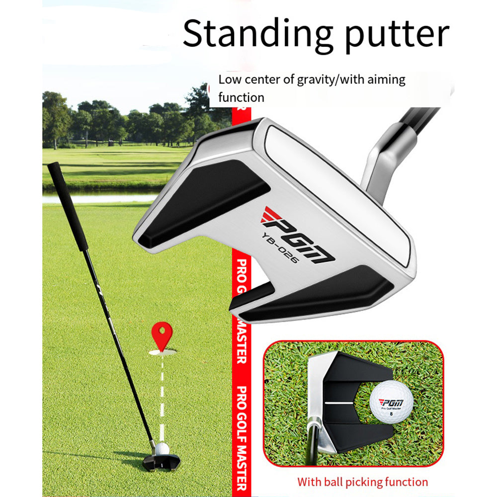 PGM Golf Club Standing Golf Putters Left/Right Handed Low Center of Gravity Stainless Steel Shaft Golf Push Rod with Golf Headcover