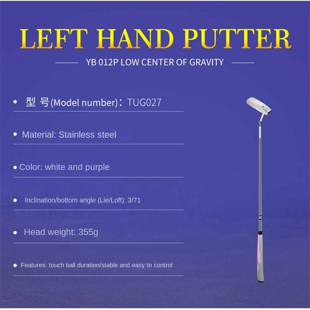 PGM Left-Handed Golf Putter for Women Exerciser Training Golf Blade Putter Sports Golf Push Rod Lady