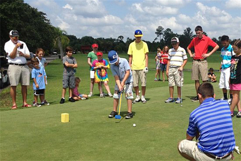 PGM Junior Golf Push Rod with Large Hitting Surface for 3-12 Kids Boys Girls Beginner Practice Golf Club Blade Putters