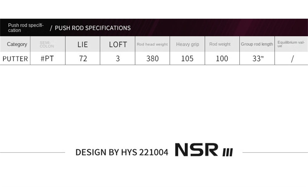 PGM Golf Club Putters Women Right Handed Steel Shaft Loft 3 Degree Mallet Putters with Golf Headcover