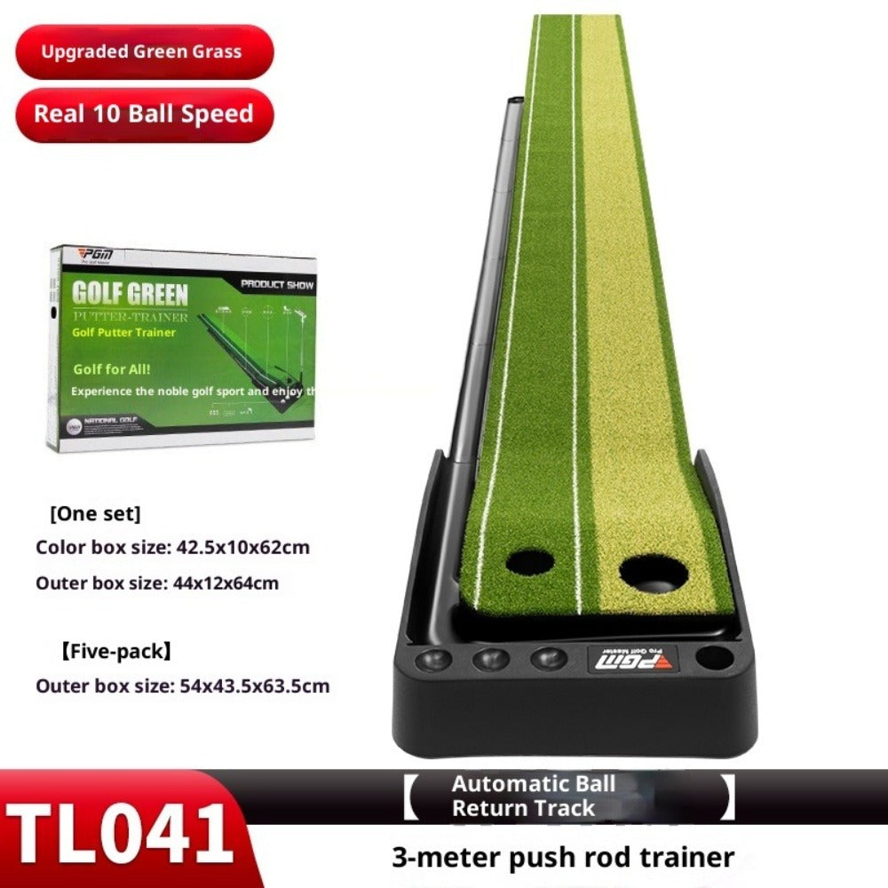 PGM Indoor Golf Putter Mini Golf Putting Green Blanket Home Golf Trainer Set