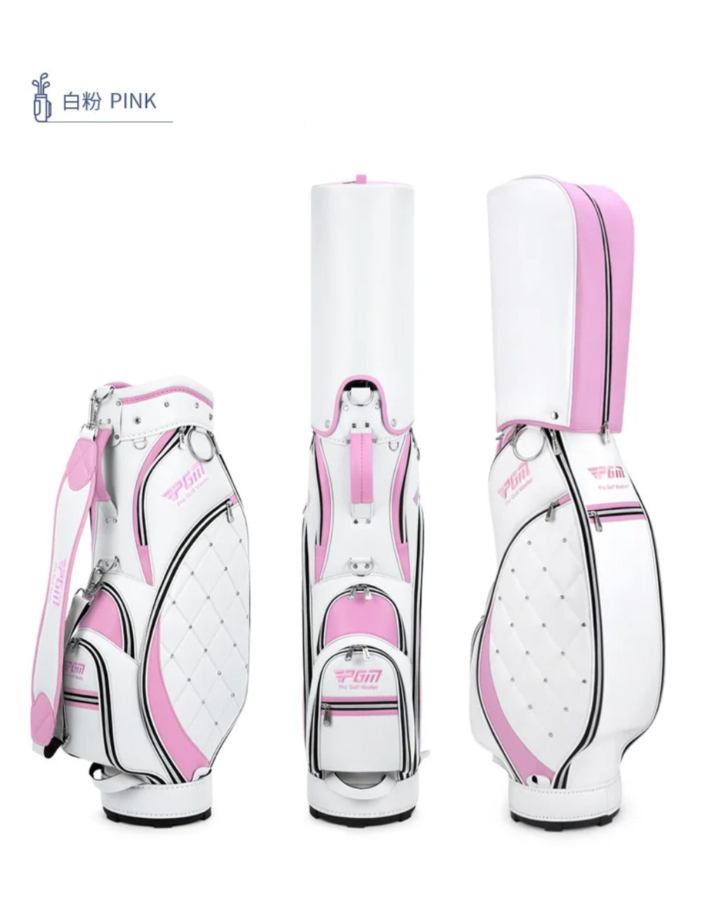 PGM Women Golf Bag High Quality Light TPU Golf Clubs Bag 2 Colors In Choice Waterproof Cloth Ball Bag GOLF Wear Resistant