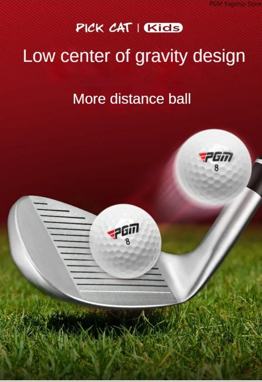 PGM Children's Golf Clubs for Boys and Girls Complete Set of Beginner Sets of Practice Clubs for 3-12 Years Old