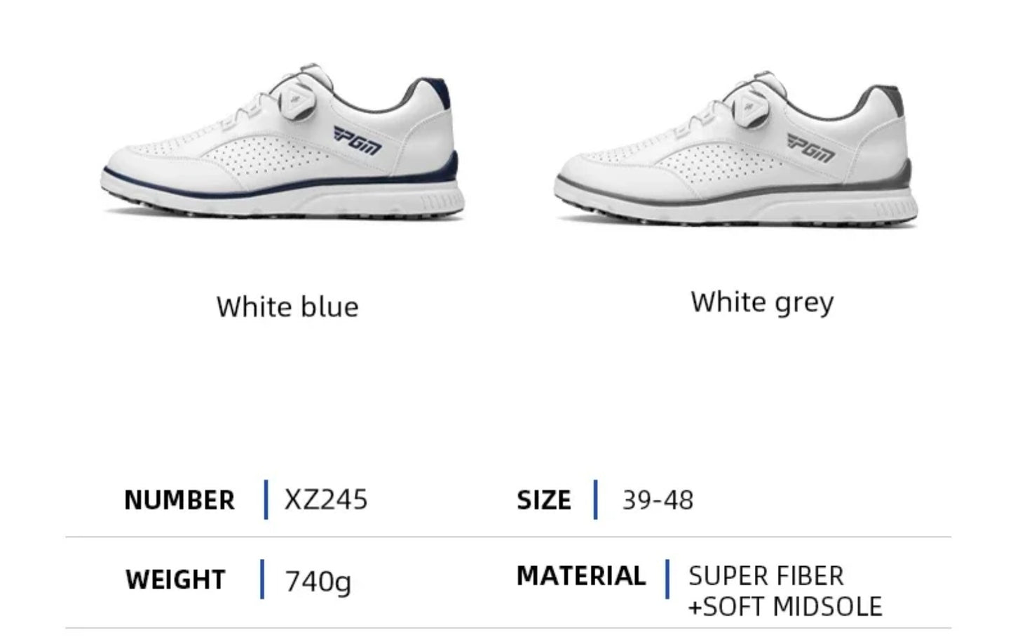 PGM Men Golf Shoes Knob Shoelaces Anti-side Slip Waterproof Men's Sports Shoes Sneakers