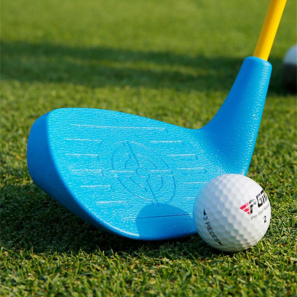 PGM #7 Junior Golf Club Iron with Plastic Head Carbon Rod Practice for Coaching Teaching Children Boys and Girls in Single Clubs (3-5Y,Blue)