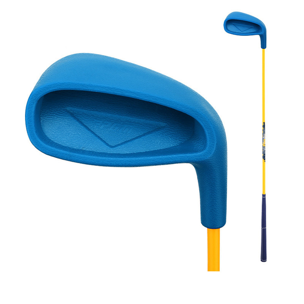 PGM #7 Junior Golf Club Iron with Plastic Head Carbon Rod Practice for Coaching Teaching Children Boys and Girls in Single Clubs (3-5Y,Blue)