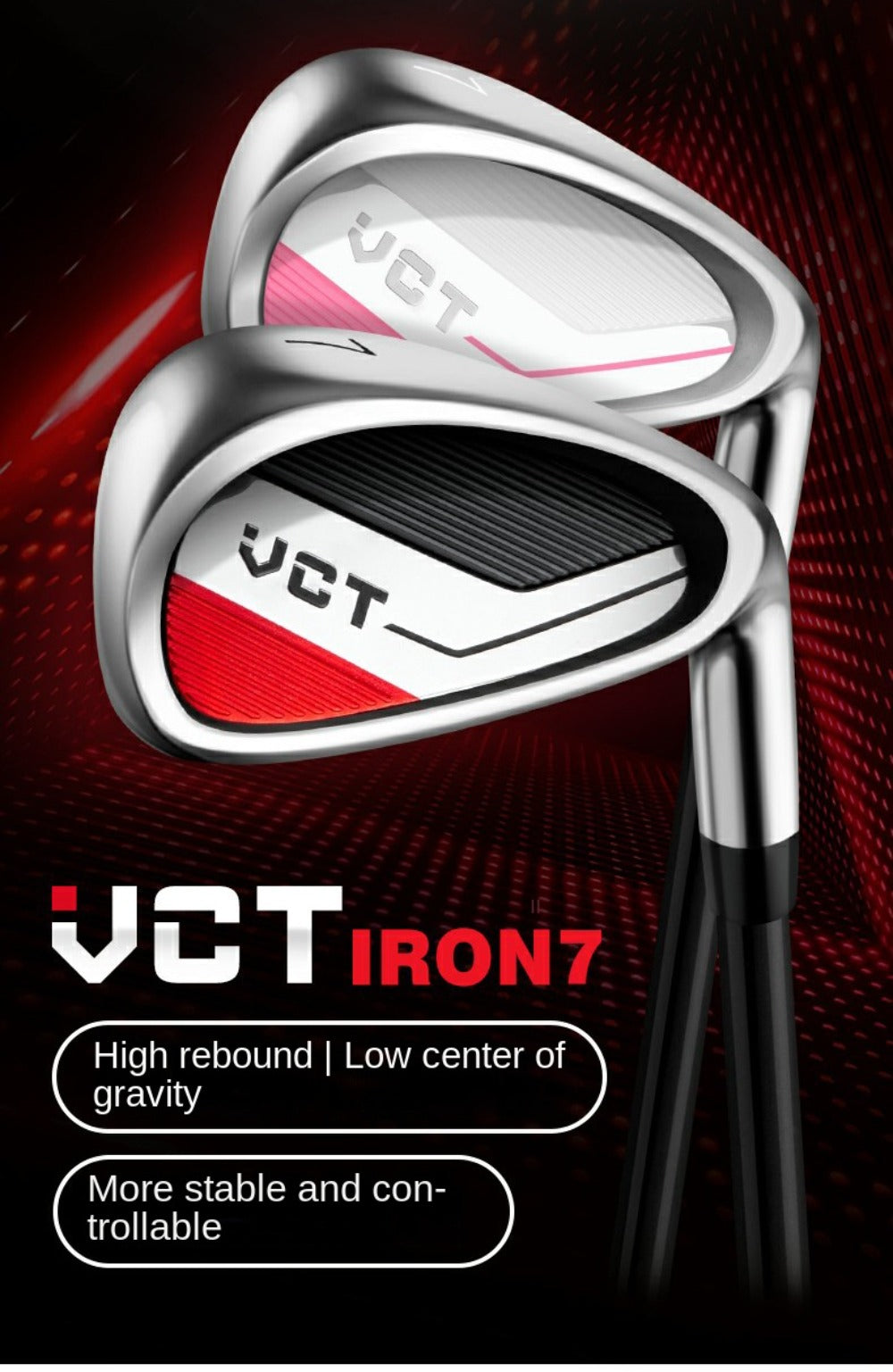 PGM Golf Clubs Single #7 Irons Low Center of Gravity Practice Rod for Men Women Steel/Carbon Shaft Right Hande Golf Iron