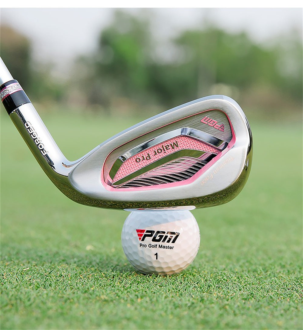PGM Golf Clubs Women's No. 7 Iron Right Handed Golf Iron Practice Playing Pole with Headcover Lightweight Titanium Striking Surface