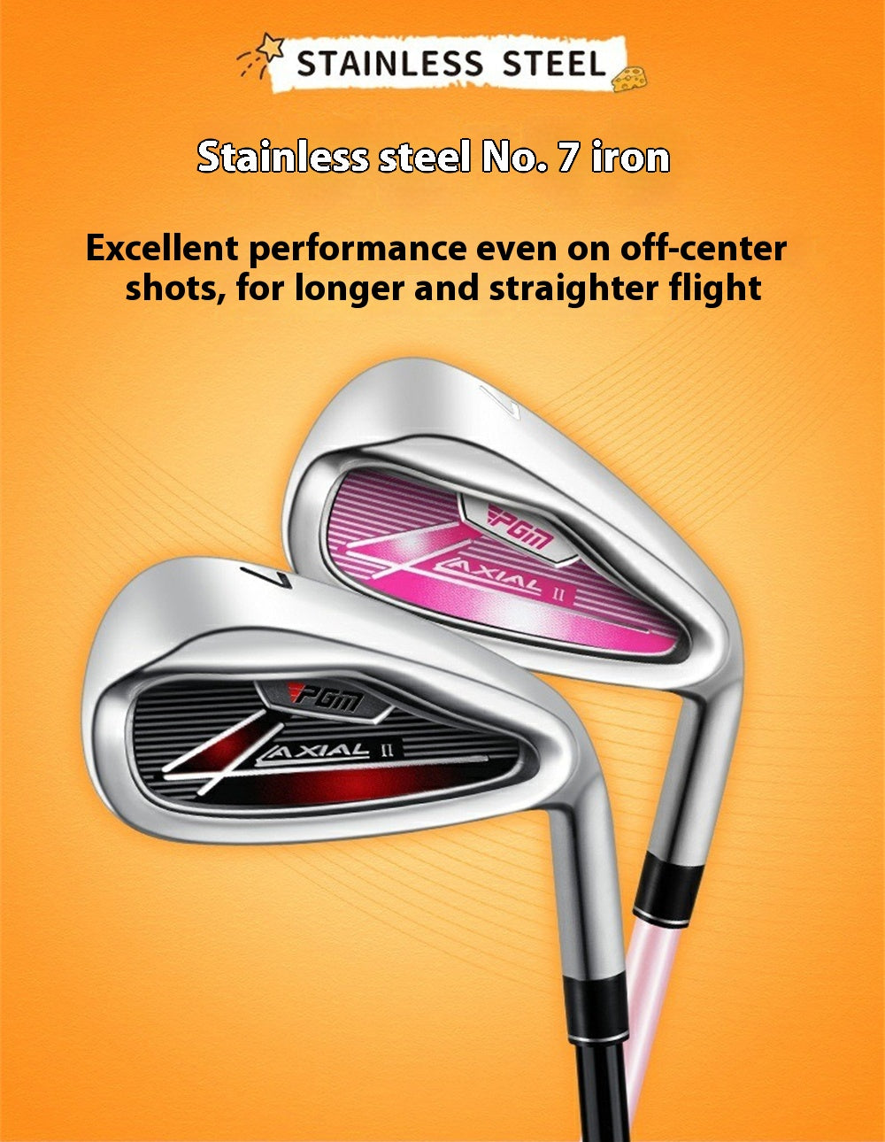 PGM Junior Golf Clubs #7 Iron/#S Sand Wedge Children Boys Girls Right Handed Practice Pole Graphite Shaft Golf Sports