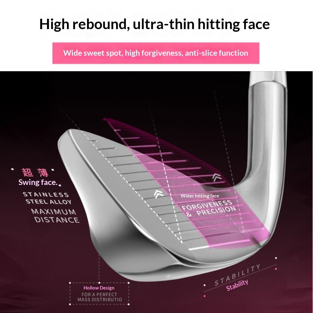 PGM #7 Iron Right Hand Ladies Golf Club Carbon/Steel Shaft for Women Beginners