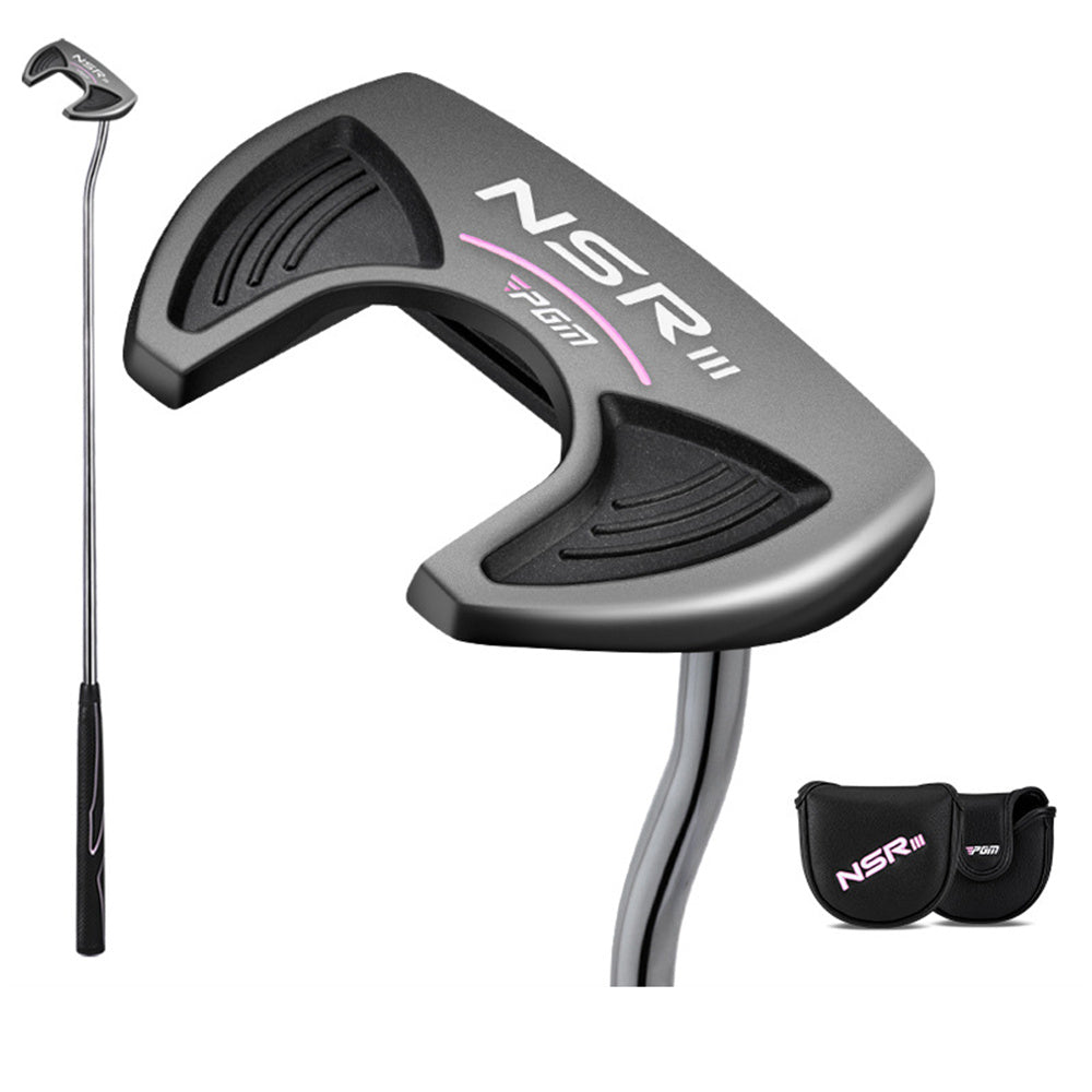 PGM Golf Club Putters Women Right Handed Steel Shaft Loft 3 Degree Mallet Putters with Golf Headcover