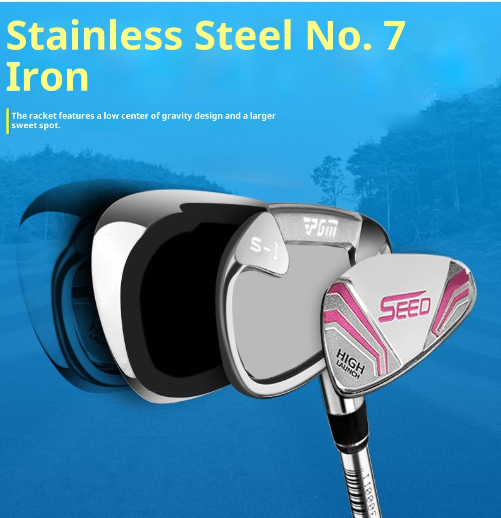 PGM #7 Golf Irons 36 Degree for Kids Boys Girls Beginner Children Right Handed Golf Club Iron with Graphite Shaft for Golf Sports