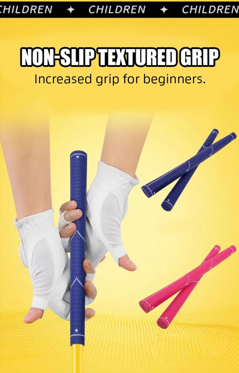 PGM Kids Golf Clubs Kit - Complete Golf Clubs Set with Hybrid & Utility Clubs, Wood, Irons, Putter, and Bag for Children 3-12year