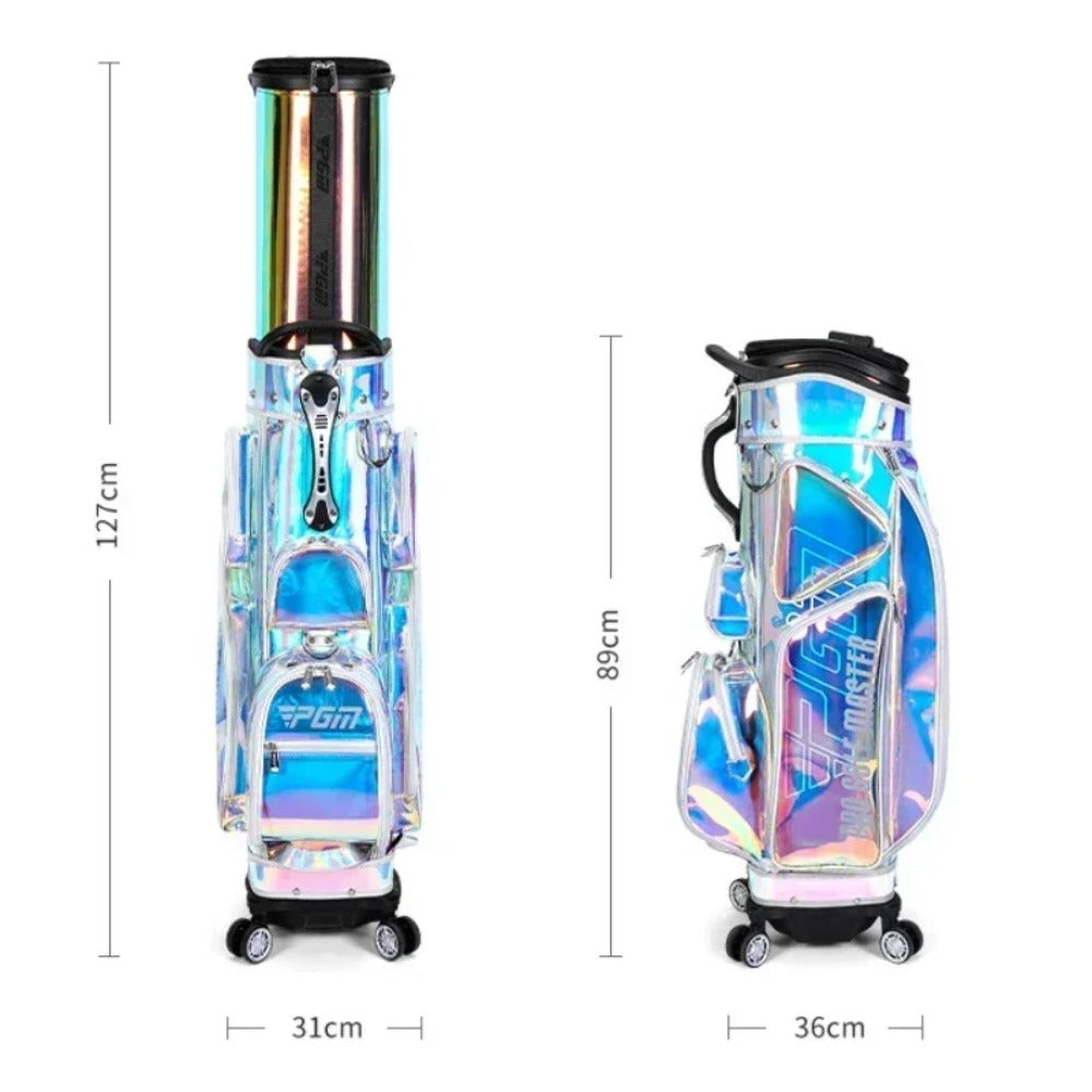 PGM Unisex Golf Travel Bag Colorful Waterproof Four-wheel Flat  Air Consignment Bags Golf Aviation Bag Large Capacity