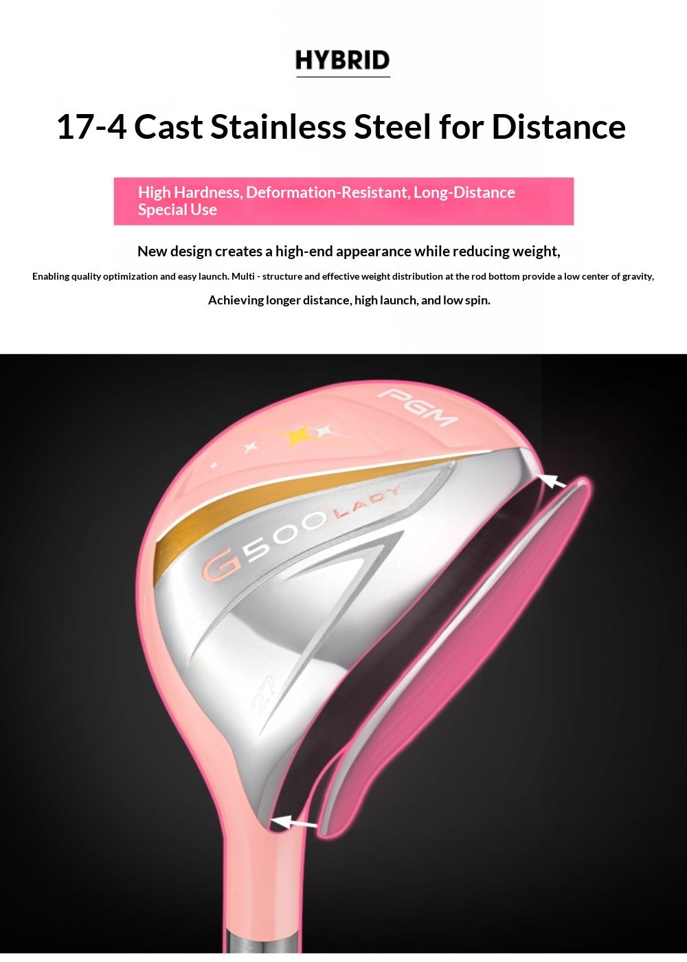 PGM Golf Fariway Wood #1/3/5/Hybrid Women Right Handed Driver Golf Club