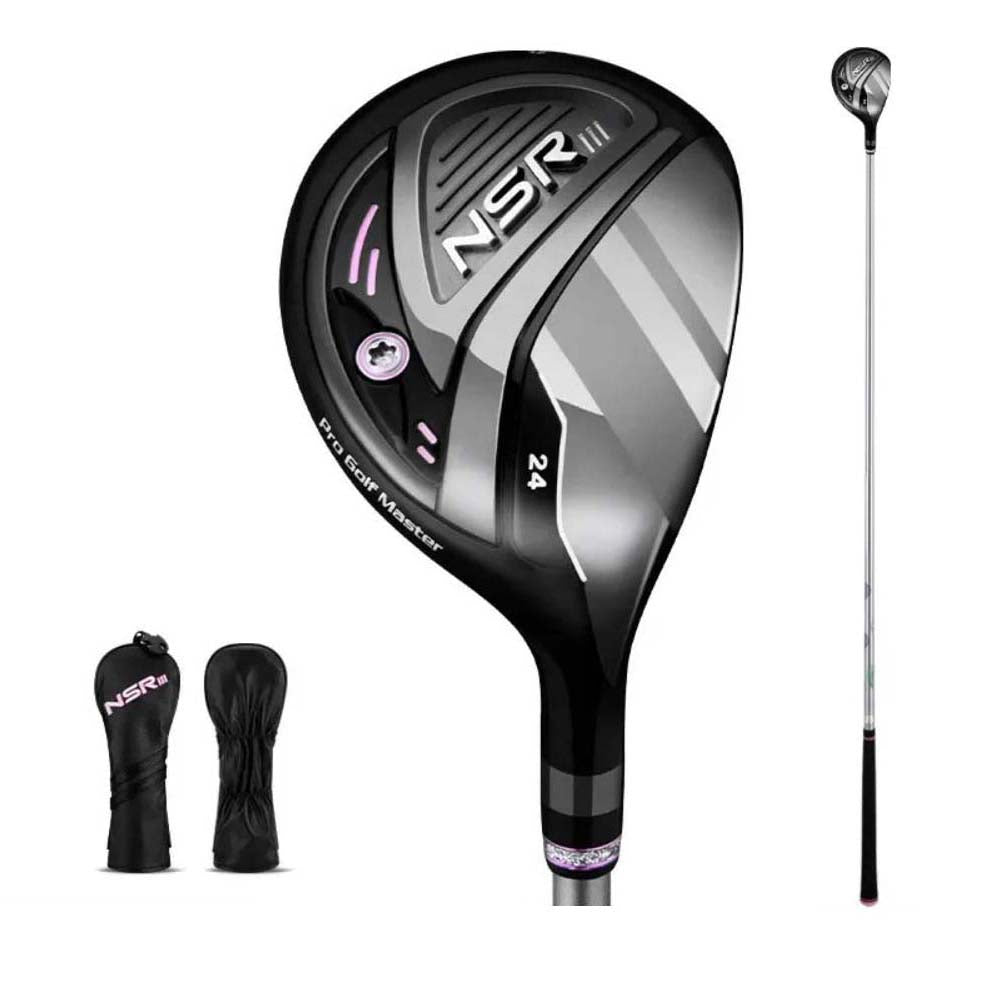 PGM NSR III Golf Clubs for Women Right Handed No.1/No.3/No.5 Hybrid Wooden Club Titanium Golf Driver Carbon Shaft High Rebound with Headcover