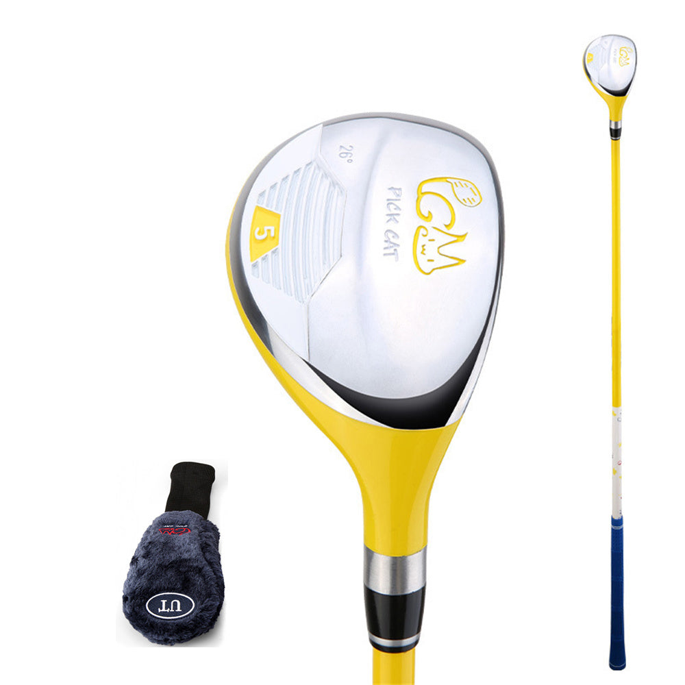 PGM 1#/5# Wood Golf Clubs Right Handed Junior Boys Girls Golf Drivers Hybrid Iron Wood Pole Coach Carbon Shaft with Headcover