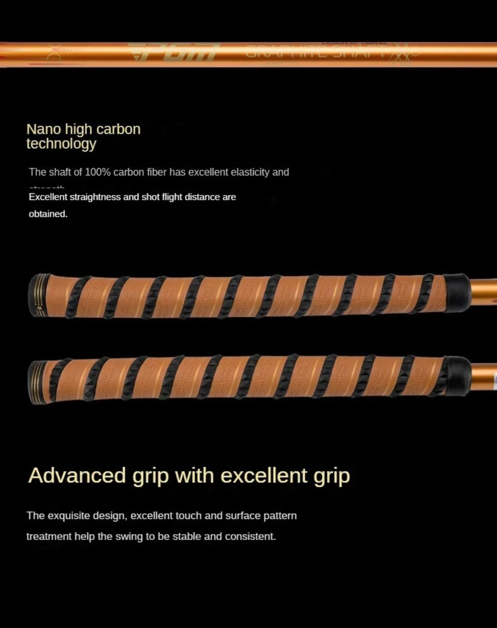 PGM Golf Clubs for Men and Women A Single Club in Park Low Center of Gravity Golf Putter with Golf Gun Bag Supplies