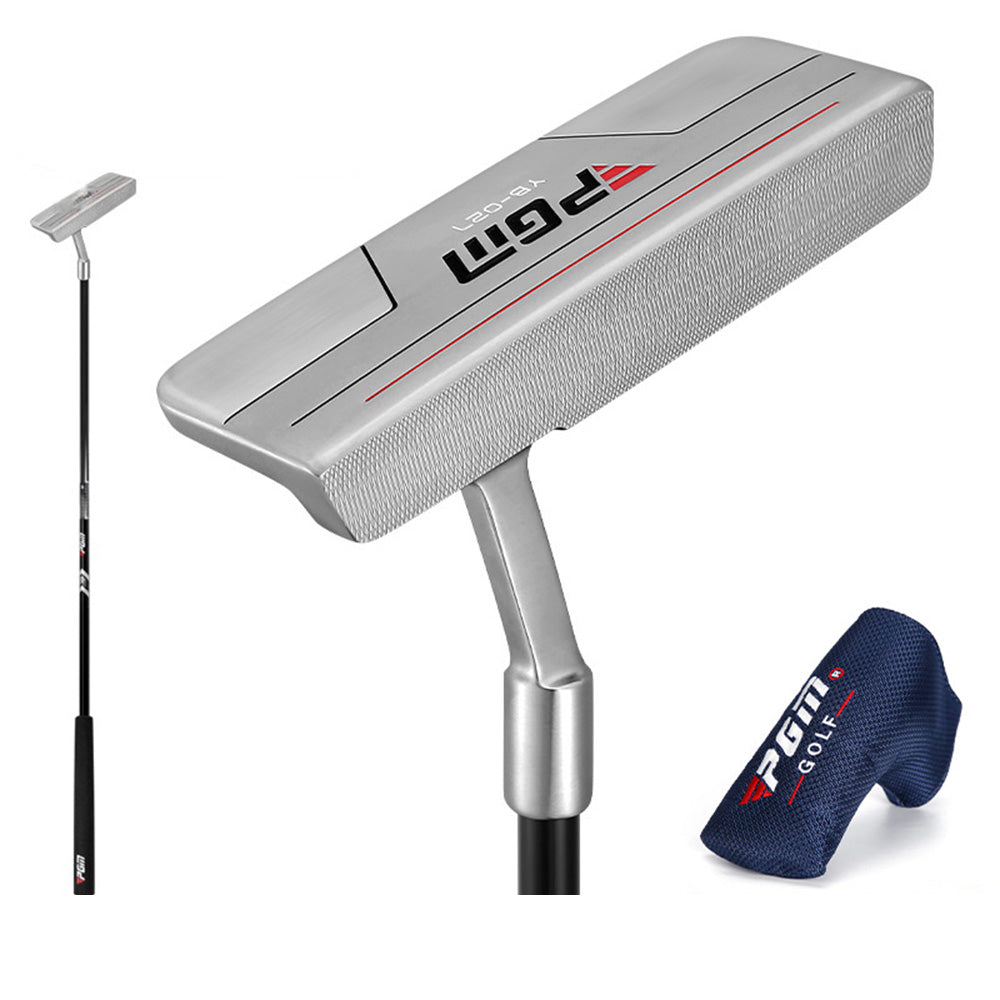 PGM Golf Club Putter, Golf Blade Putter with Carbon Rod and Golf Headcover for Right Handed Golfers Mens Womens