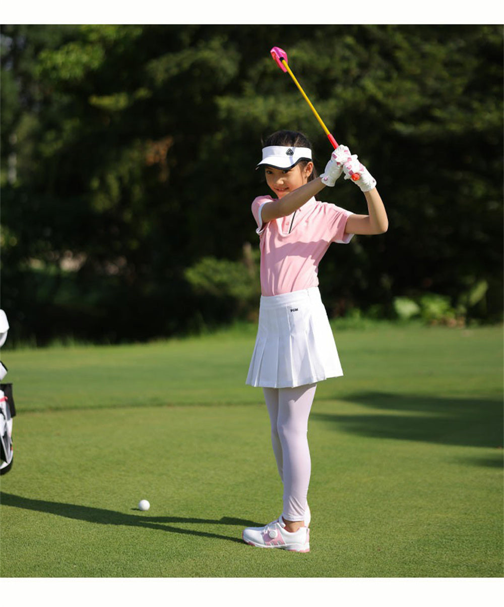 PGM #7 Junior Golf Club Iron with Plastic Head Carbon Rod Practice for Coaching Teaching Children Boys and Girls in Single Clubs (3-5Y,Blue)