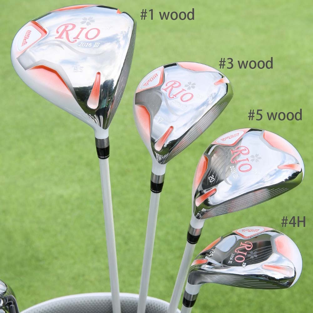 PGM High Rebound #1/3/5/4Hybrid Iron Wood Golf Driver Women's Right Handed Golf Club Wooden Titanium Alloy Golf Training Clubs