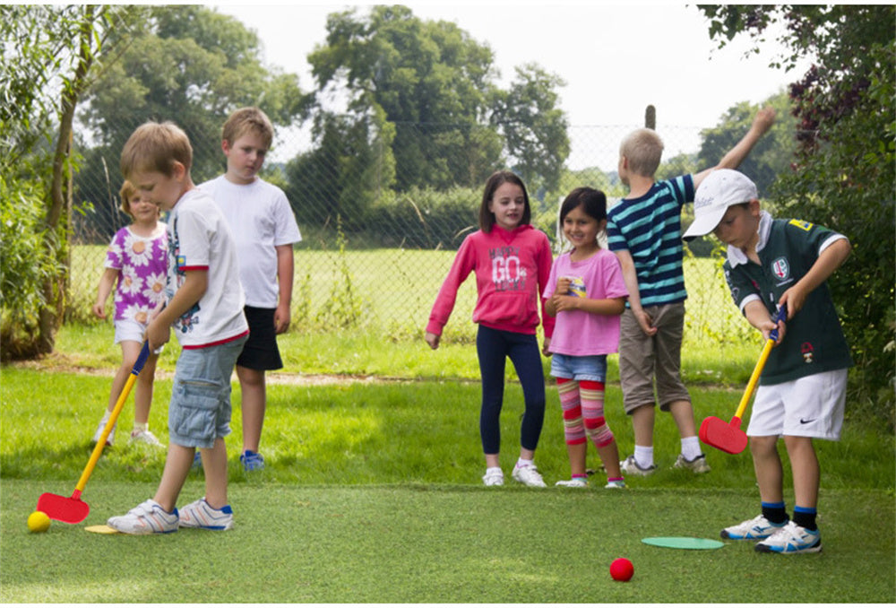 PGM Junior Golf Push Rod with Large Hitting Surface for 3-12 Kids Boys Girls Beginner Practice Golf Club Blade Putters