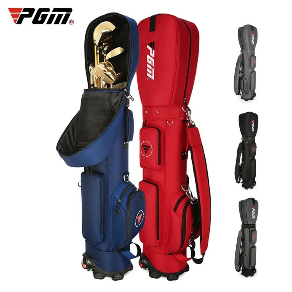 PGM Golf Bag with Wheels Ultra-light Sport Standard Golf Bags Large Capacity Golf Aviation Ball Storage Multifunctional