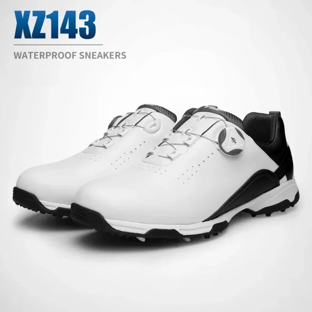 PGM Golf Shoes Men's Waterproof Breathable Golf Shoes Male Rotating Shoelaces Sports Sneakers Non-slip Trainers