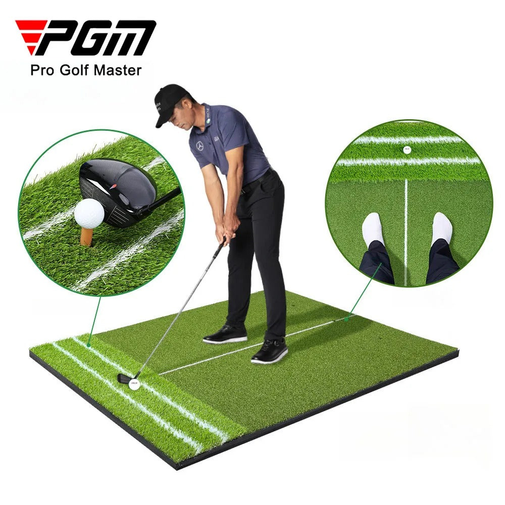 PGM Golf Strike Mats Auxiliary Line Guide Indoor Outdoor Swing Pad 1.2x1.5m
