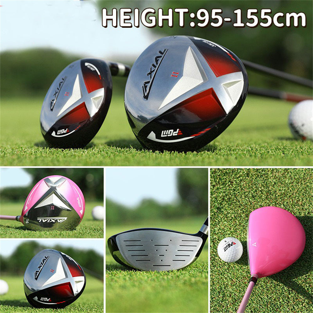 PGM Junior Golf Clubs Kids Right Handed #1 Drivers, #5 UT Hybrids Iron Children Practice Pole Carbon Shaft Golf Club Wood