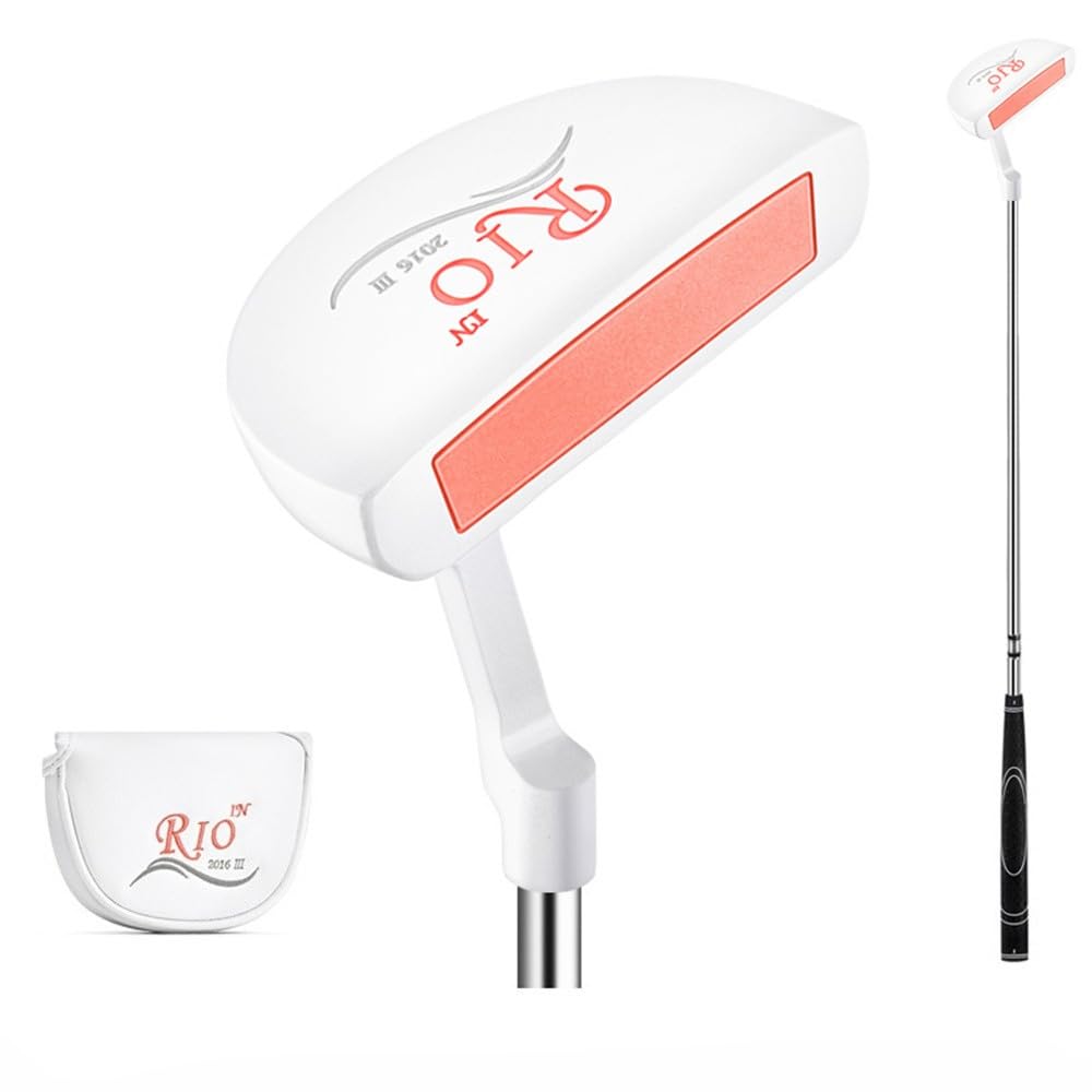 PGM Golf Clubs Putter Women Right Handed with Line of Sight Female Single High Fault Tolerance RH Coach Teach Golf Push Rod with Headcover