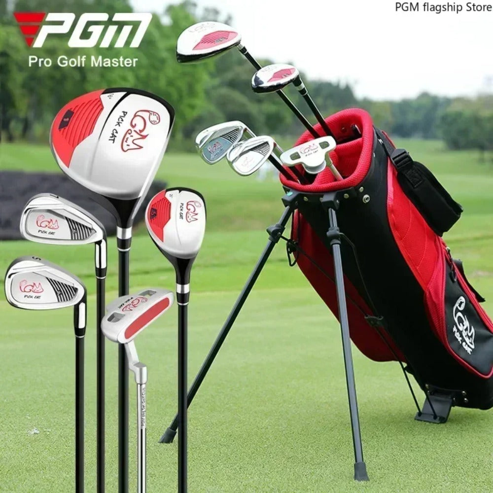 PGM Children's Golf Clubs for Boys and Girls Complete Set of Beginner Sets of Practice Clubs for 3-12 Years Old