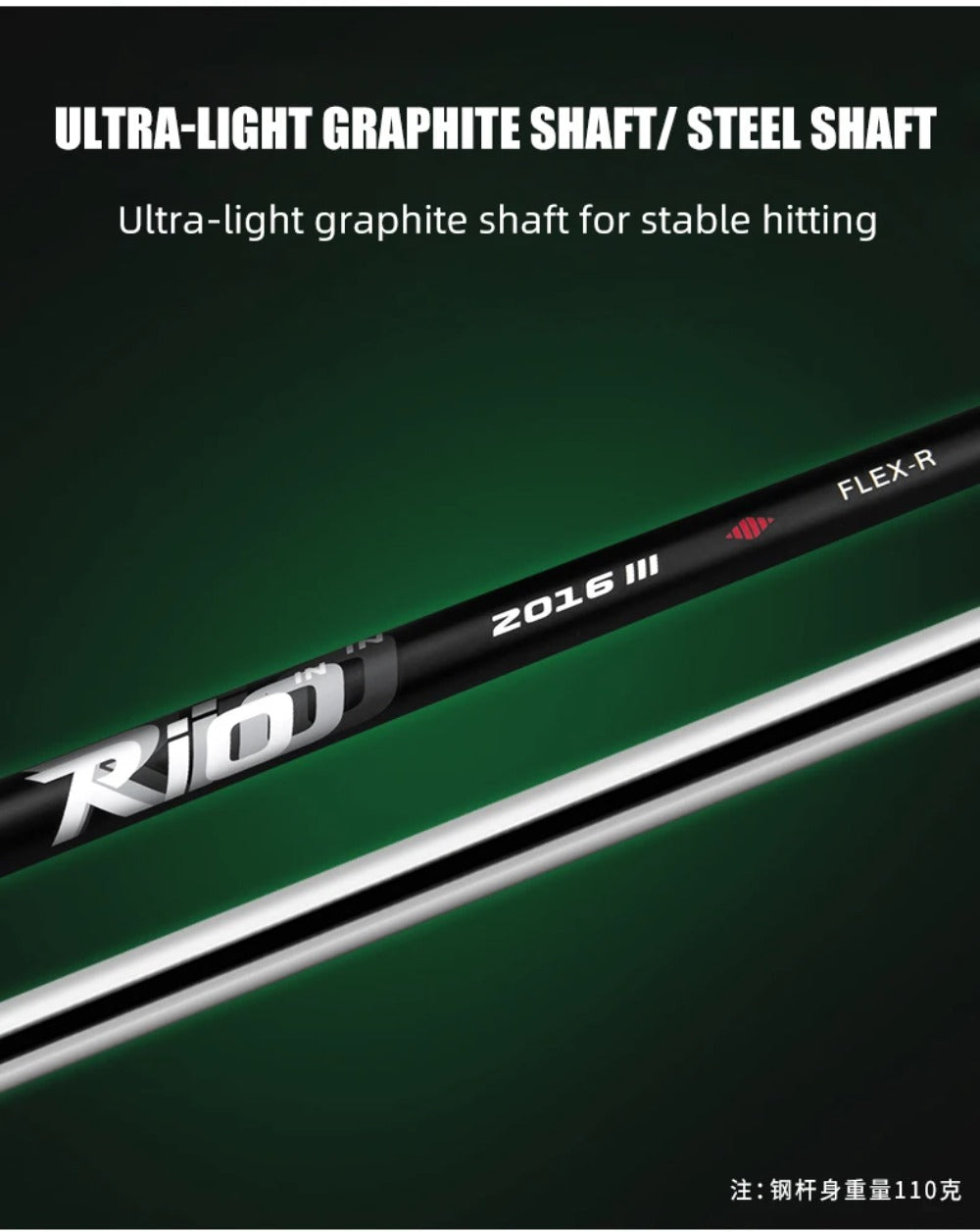 PGM Beginner Professional Golf Clubs Set Premium 460cc Black Golf Clubs