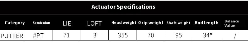 PGM Golf Blade Putter for Beginners Men Women Right Handed with Steel Shaft 3 Degree Loft Adults Golfers Golf Club Push Rod