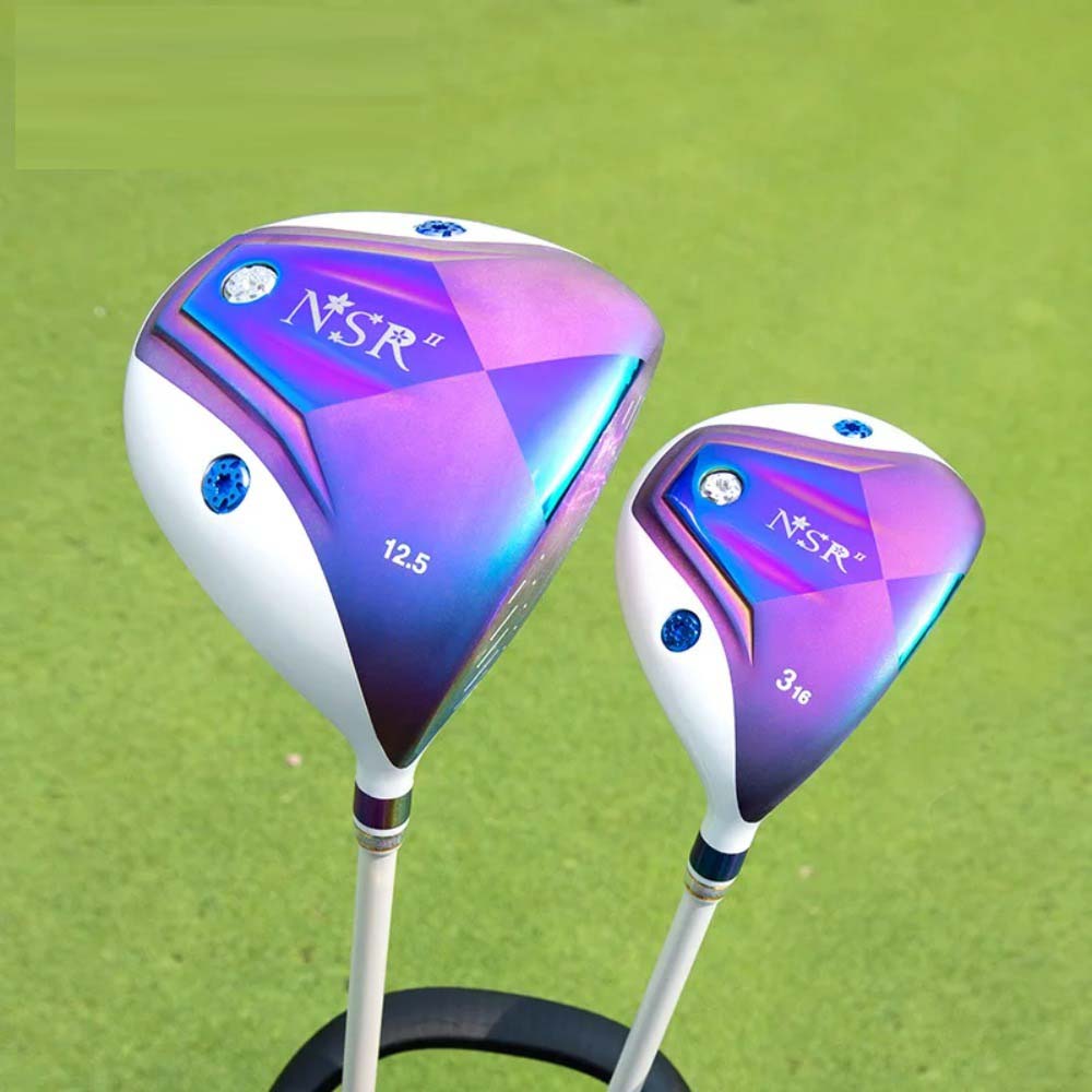 PGM Titanium Alloy Golf Driver 12.5 Degree Loft Womens Right Handed Fairway Wood Graphite Shaft Club with Headcover