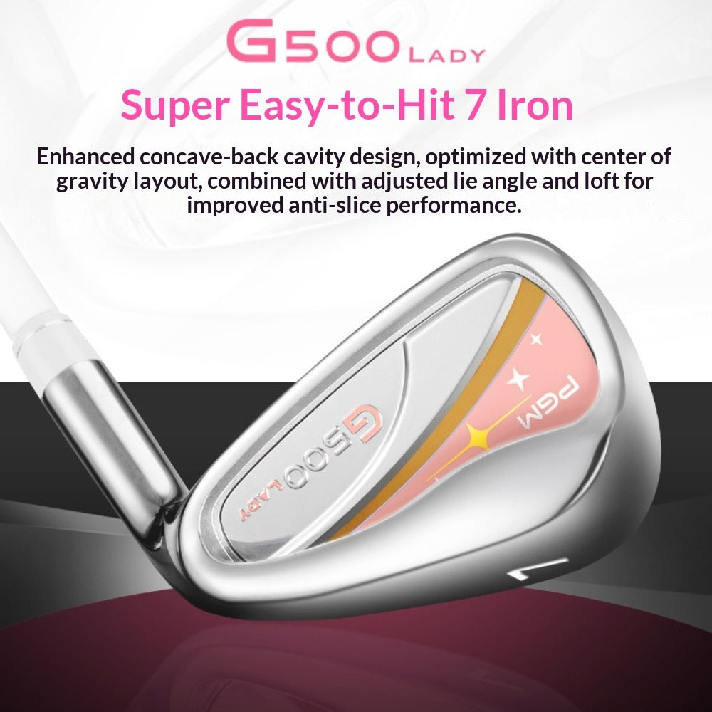 PGM #7 Iron Right Hand Ladies Golf Club Carbon/Steel Shaft for Women Beginners