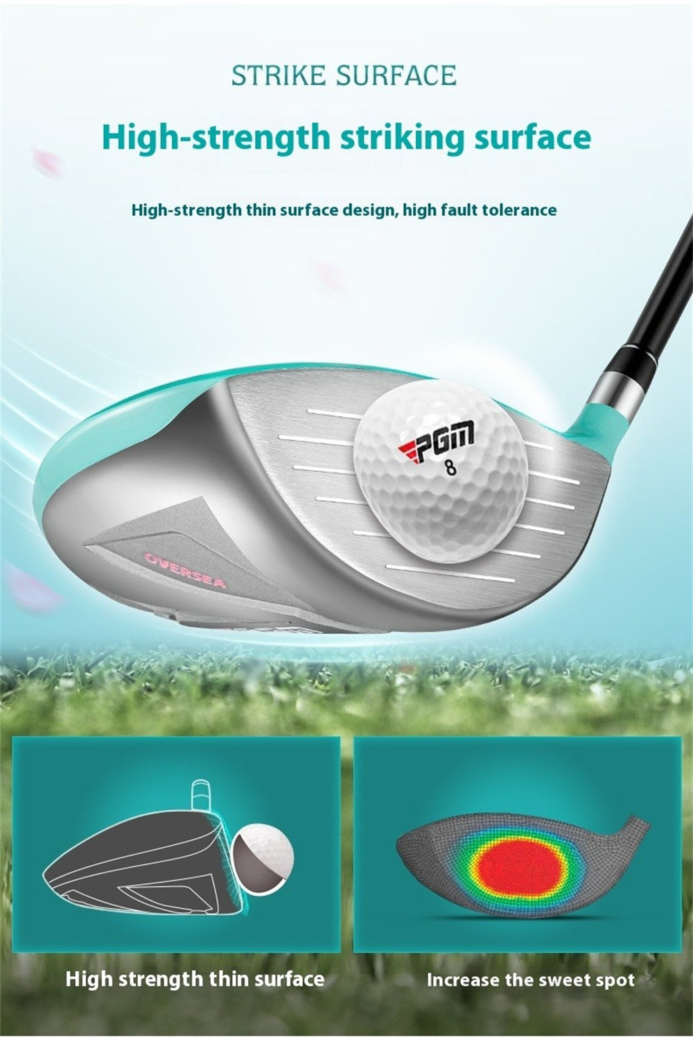 PGM #1/#3/#5/4H Hybrid Wooden Left or Right Handed Golf Club Wood Graphite Shaft for Men Women Golfers Driver Fairway Sports