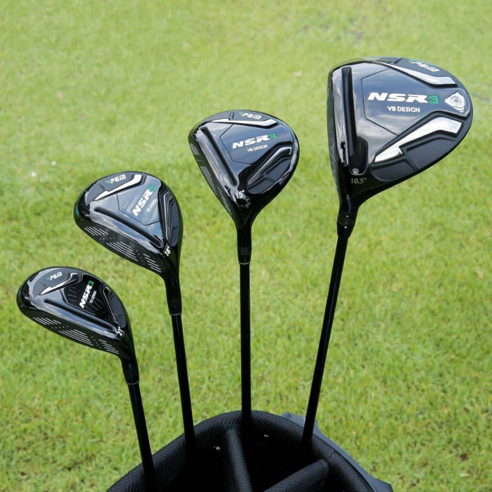 PGM Golf Driver Left Handed No.1/3/5/iron Wood Club with Carbon Rod Golf Club Wood Golf Hybrid Include Headcover LH Men Golfers